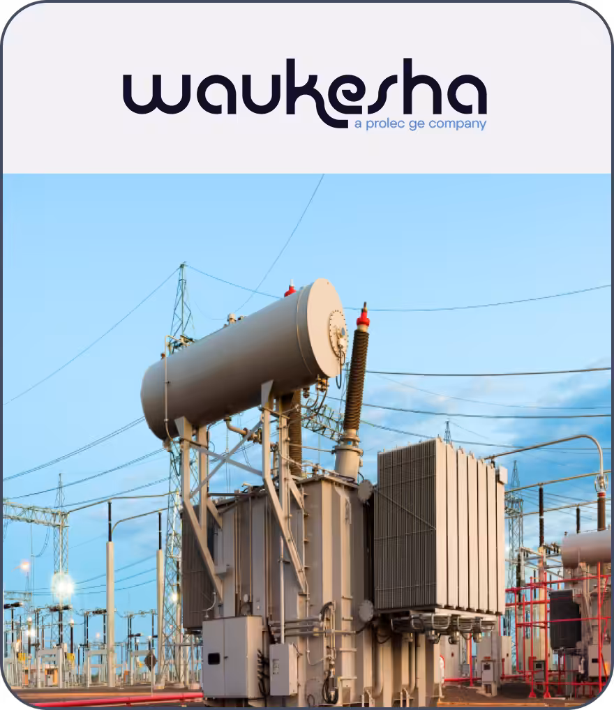 A manufacturing plan outlet denoting Waukesha project