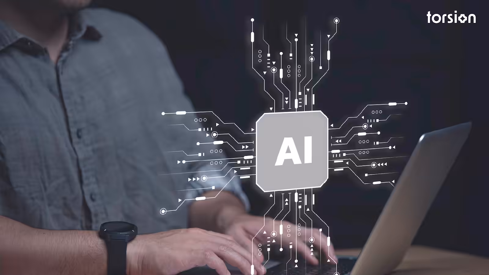 An Image showing how a generative AI strategy can help businesses.