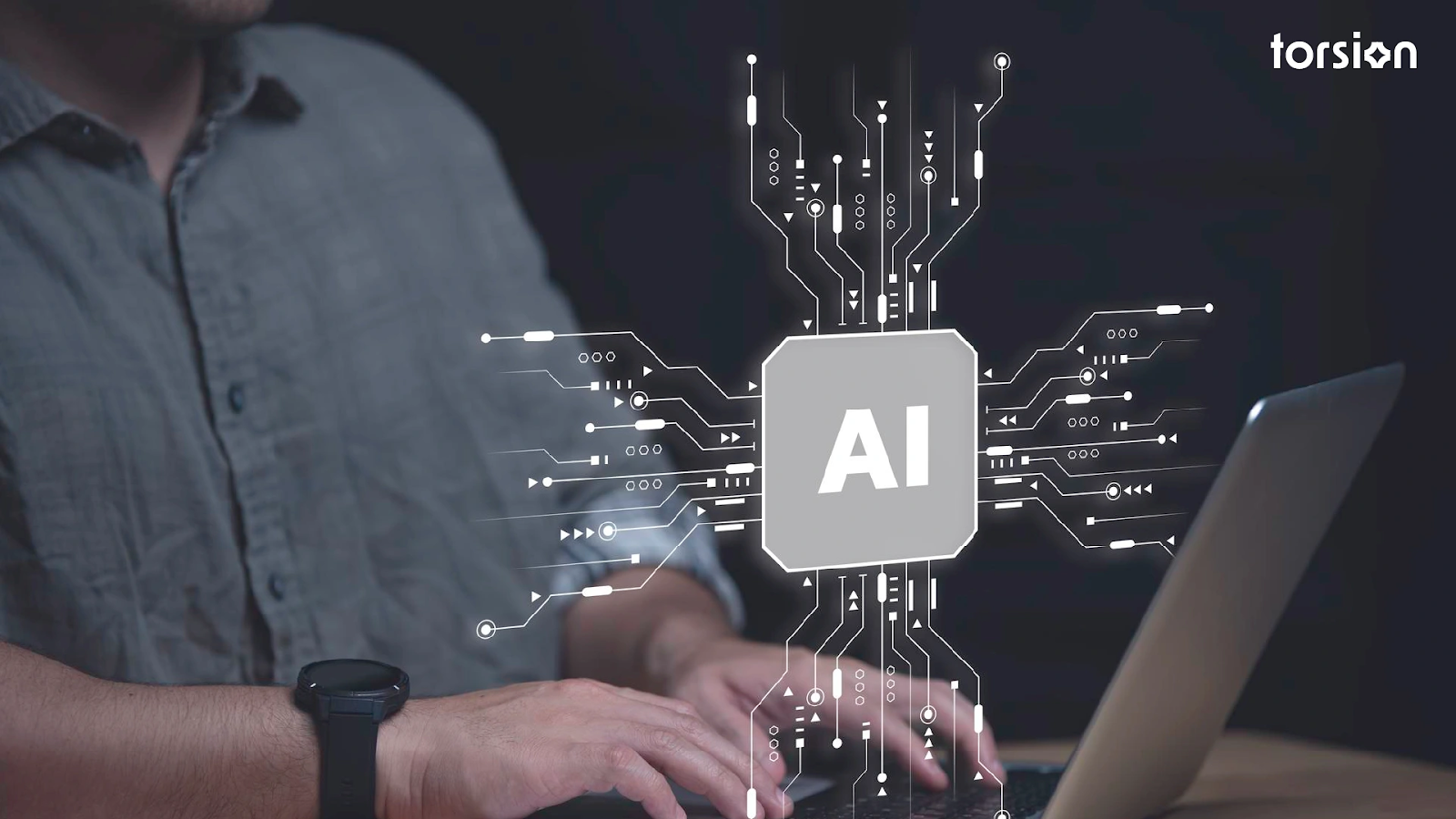 An Image showing how a generative AI strategy can help businesses.