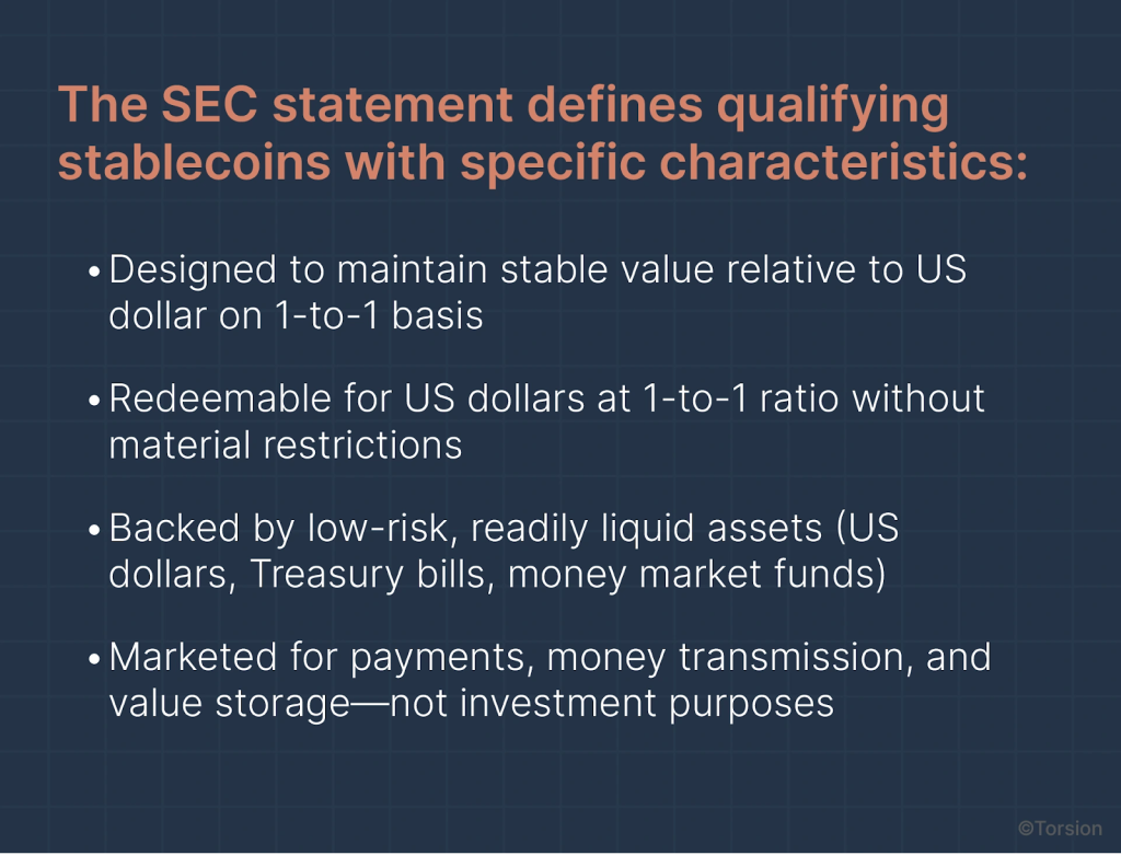 An image showing the SEC statement regarding stalecoins